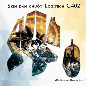 Skin dán chuột Logitech G402 mẫu Songoku Dragon Ball 7vnr005