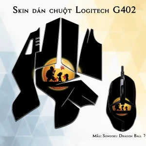 Skin dán chuột Logitech G402 mẫu Songoku Dragon Ball 7vnr006
