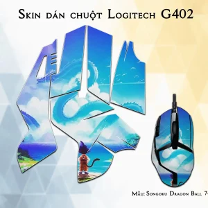 Skin dán chuột Logitech G402 mẫu Songoku Dragon Ball 7vnr009