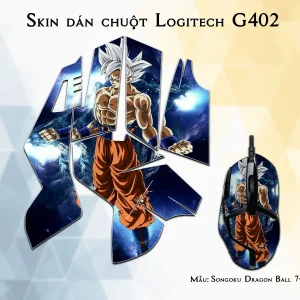 Skin dán chuột Logitech G402 mẫu Songoku Dragon Ball 7vnr010