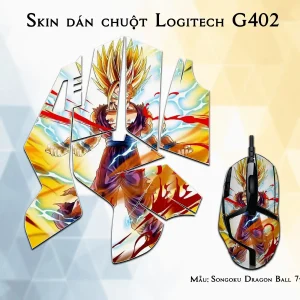 Skin dán chuột Logitech G402 mẫu Songoku Dragon Ball 7vnr018