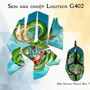 Skin dán chuột Logitech G402 mẫu Songoku Dragon Ball 7vnr019