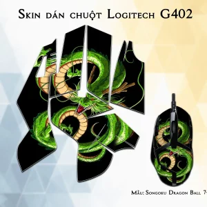 Skin dán chuột Logitech G402 mẫu Songoku Dragon Ball 7vnr024