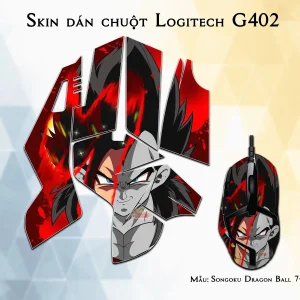 Skin dán chuột Logitech G402 mẫu Songoku Dragon Ball 7vnr025