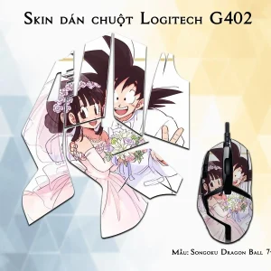 Skin dán chuột Logitech G402 mẫu Songoku Dragon Ball 7vnr028
