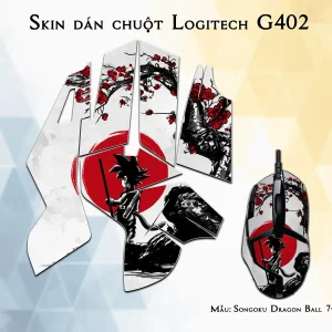 Skin dán chuột Logitech G402 mẫu Songoku Dragon Ball 7vnr032