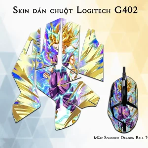Skin dán chuột Logitech G402 mẫu Songoku Dragon Ball 7vnr041