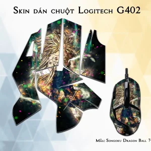 Skin dán chuột Logitech G402 mẫu Songoku Dragon Ball 7vnr042