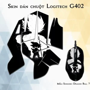 Skin dán chuột Logitech G402 mẫu Songoku Dragon Ball 7vnr098