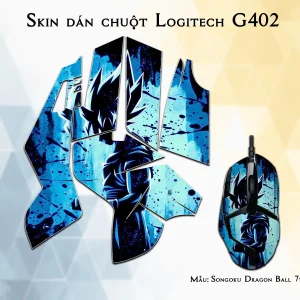 Skin dán chuột Logitech G402 mẫu Songoku Dragon Ball 7vnr101