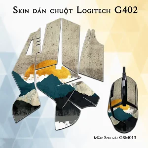Skin dán chuột Logitech G402 mẫu Sơn mài GSM013