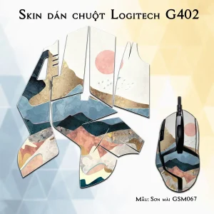 Skin dán chuột Logitech G402 mẫu Sơn mài GSM067
