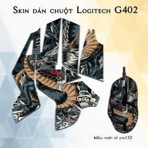 Skin dán chuột Logitech G402 mẫu thiết kế atk132