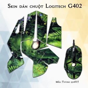 Skin dán chuột Logitech G402 mẫu Totoro qvd015