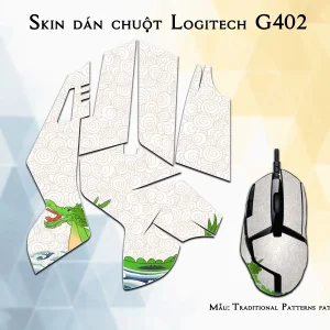 Skin dán chuột Logitech G402 mẫu Traditional Patterns patt12