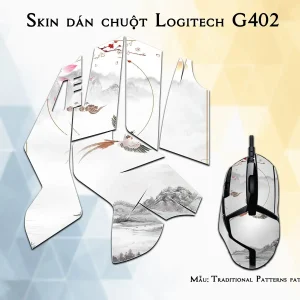Skin dán chuột Logitech G402 mẫu Traditional Patterns patt13