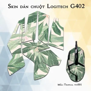 Skin dán chuột Logitech G402 mẫu Tropical tpc001