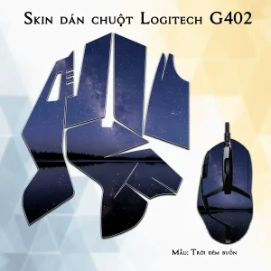 Skin dán chuột Logitech G402 mẫu Trời đêm buồn