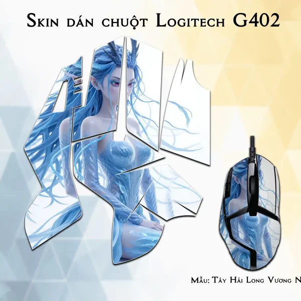 Skin dán chuột Logitech G402 mẫu Tây Hải Long Vương Ngao Nhuận nh01