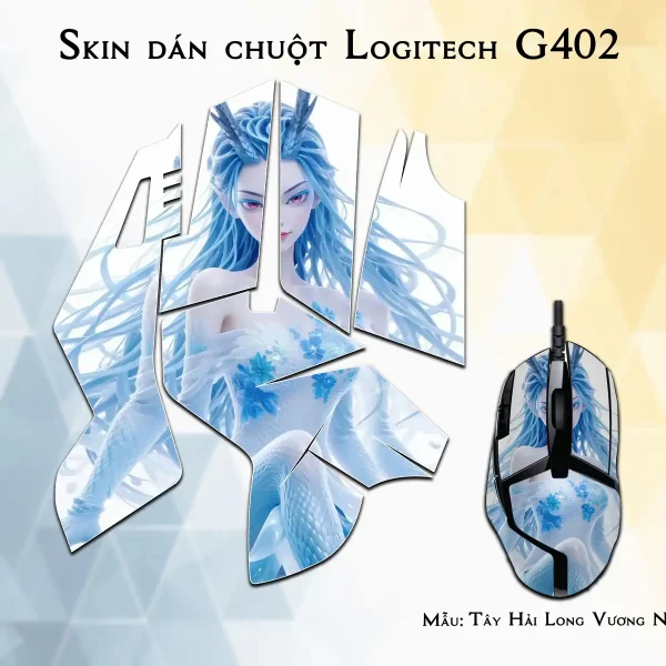 Skin dán chuột Logitech G402 mẫu Tây Hải Long Vương Ngao Nhuận nh02