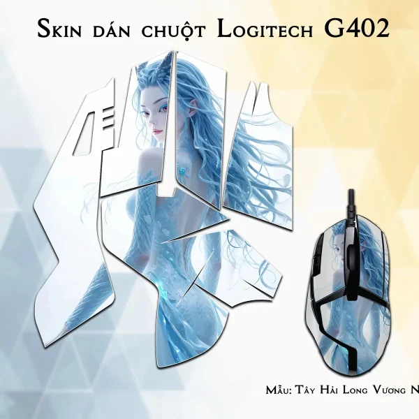 Skin dán chuột Logitech G402 mẫu Tây Hải Long Vương Ngao Nhuận nh03