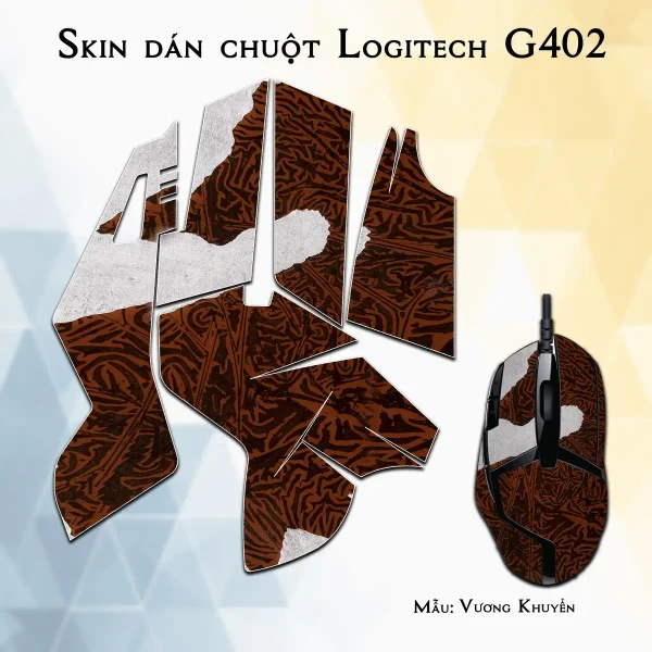 Skin dán chuột Logitech G402 mẫu Vương Khuyển
