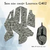 Skin dán chuột Logitech G402 mẫu X-cross xám gray Skin dán chuột Logitech G402 mẫu X-cross xám gray