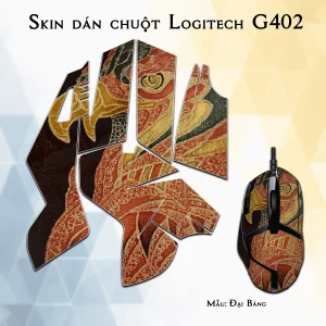 Skin dán chuột Logitech G402 mẫu Đại Bàng