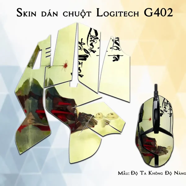 Skin dán chuột Logitech G402 mẫu Độ Ta Không Độ Nàng doq06