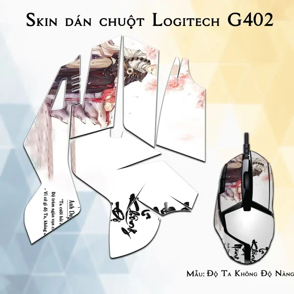 Skin dán chuột Logitech G402 mẫu Độ Ta Không Độ Nàng doq08
