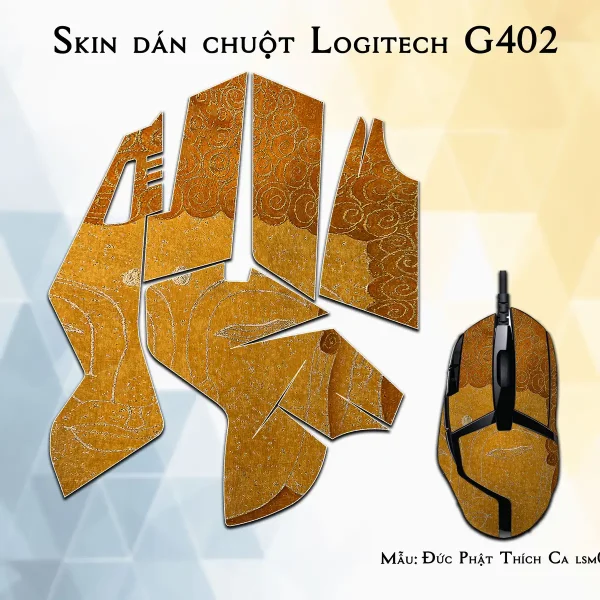 Skin dán chuột Logitech G402 mẫu Đức Phật Thích Ca lsm015