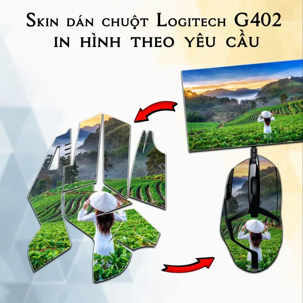 Skin dán chuột Logitech G903 in hình theo yêu cầu