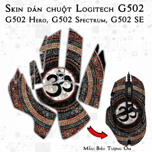 Skin dán chuột Logitech G502 mẫu Biểu Tượng Om