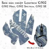 Skin dán chuột Logitech G502 mẫu Blue LV Supreme Skin dán chuột Logitech G502 mẫu Blue LV Supreme