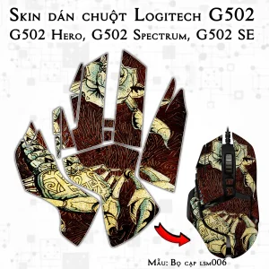 Skin dán chuột Logitech G502 mẫu Bọ cạp lsm006