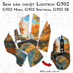 Skin dán chuột Logitech G502 mẫu chiếc cầu đá