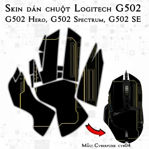 Skin dán chuột Logitech G502 mẫu Cyberpunk cyb04