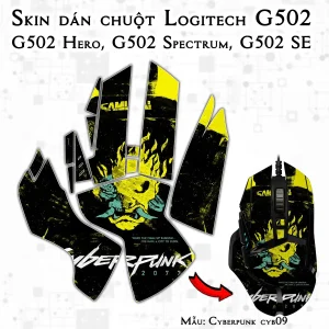 Skin dán chuột Logitech G502 mẫu Cyberpunk cyb09