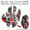 Skin dán chuột Logitech G502 mẫu Cá chép Koi Nhật Bản CHR018 Skin dán chuột Logitech G502 mẫu Cá chép Koi Nhật Bản CHR018