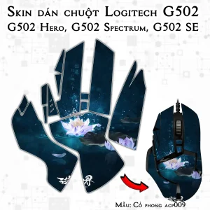 Skin dán chuột Logitech G502 mẫu Cổ phong acp009