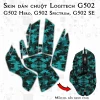 Skin dán chuột Logitech G502 mẫu da dắn xanh cyan Skin dán chuột Logitech G502 mẫu da dắn xanh cyan
