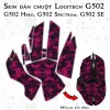 Skin dán chuột Logitech G502 mẫu da rắn hồng Skin dán chuột Logitech G502 mẫu da rắn hồng