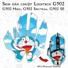Skin dán chuột Logitech G502 mẫu Doremon Dor002