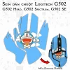 Skin dán chuột Logitech G502 mẫu Doremon Dor008