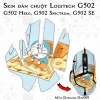 Skin dán chuột Logitech G502 mẫu Doremon Dor009