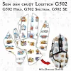 Skin dán chuột Logitech G502 mẫu Doremon Dor010