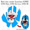 Skin dán chuột Logitech G502 mẫu Doremon Dor016 Skin dán chuột Logitech G502 mẫu Doremon Dor016