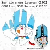 Skin dán chuột Logitech G502 mẫu Doremon Dor018 Skin dán chuột Logitech G502 mẫu Doremon Dor018