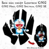 Skin dán chuột Logitech G502 mẫu Doremon Dor021 Skin dán chuột Logitech G502 mẫu Doremon Dor021