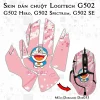 Skin dán chuột Logitech G502 mẫu Doremon Dor033 Skin dán chuột Logitech G502 mẫu Doremon Dor033